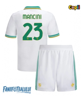 AS Roma Gianluca Mancini #23 Echipament de Fotbal Replică 2025-26 Copii Treilea (+ Șorturi)
